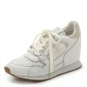 NEW Ash Dean Mesh Wedge Sneaker Size 38